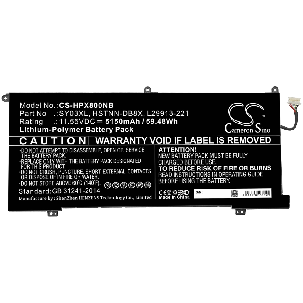 Baterii pentru laptop HP Chromebook X360 14 G1 (CS-HPX800NB)