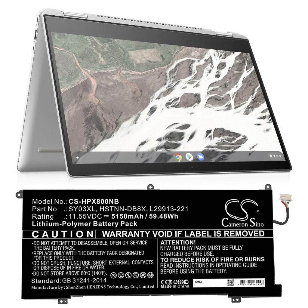 Baterii pentru laptop HP Chromebook X360 14 G1 (CS-HPX800NB)