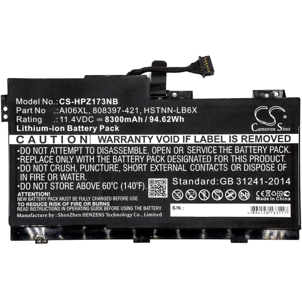 Baterii pentru laptop HP CS-HPZ173NB
