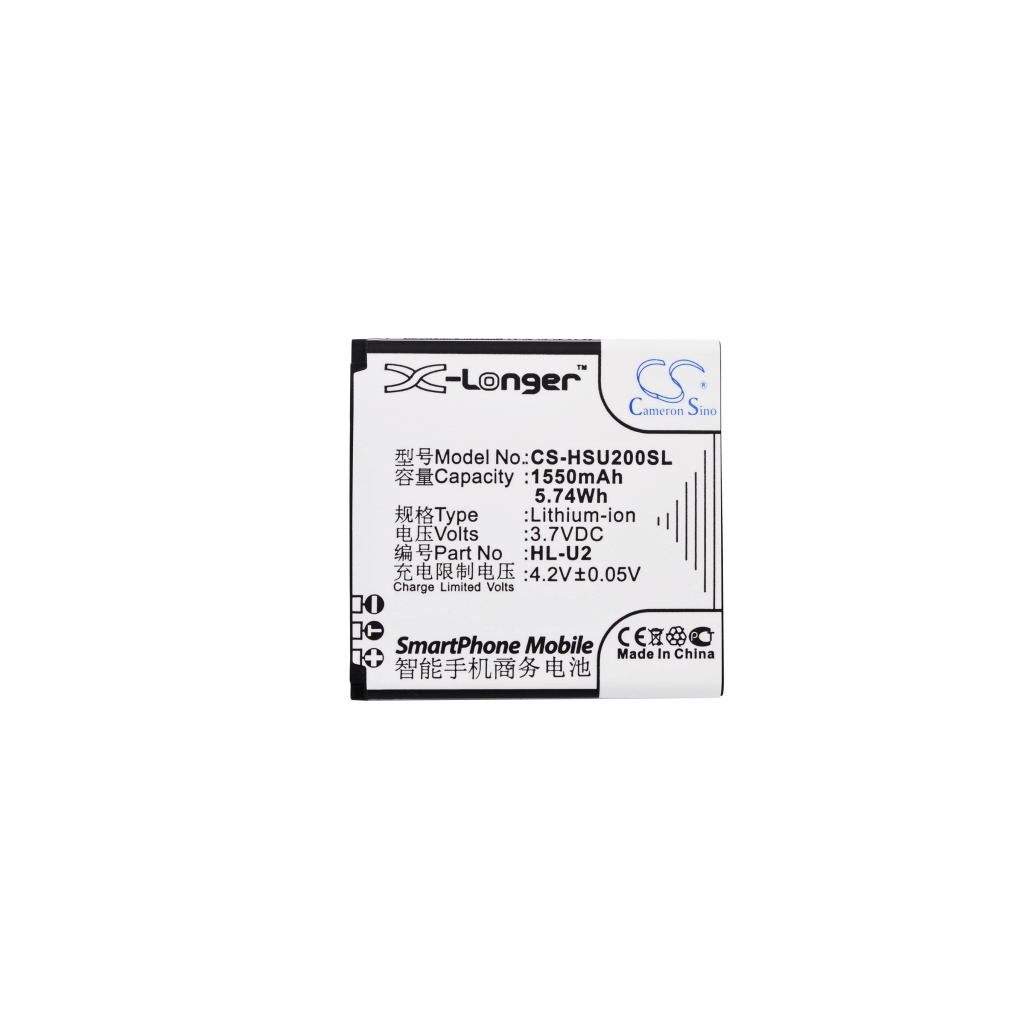 Cameron Sino X-Longer vedere frontală: 1550mAh 3,7V 5,74Wh