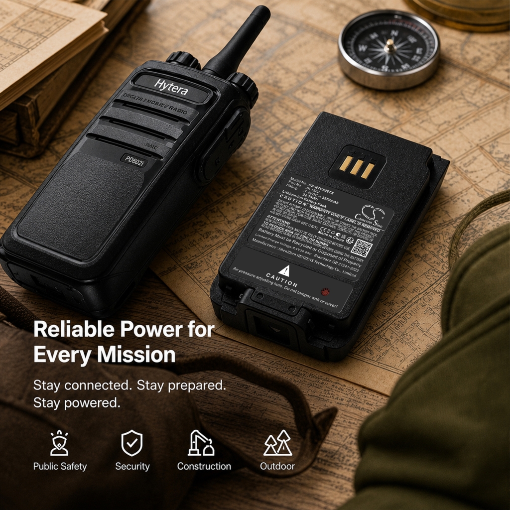 Baterie compatibil cu HYT Hytera CS-HTC502TX