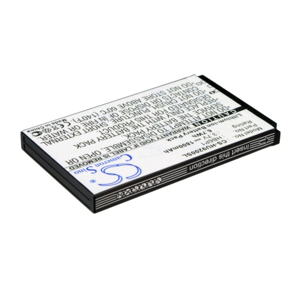 Cameron Sino CS-HU9200SL vedere etichetă întoarsă cu specificații: 3,7V 1800mAh