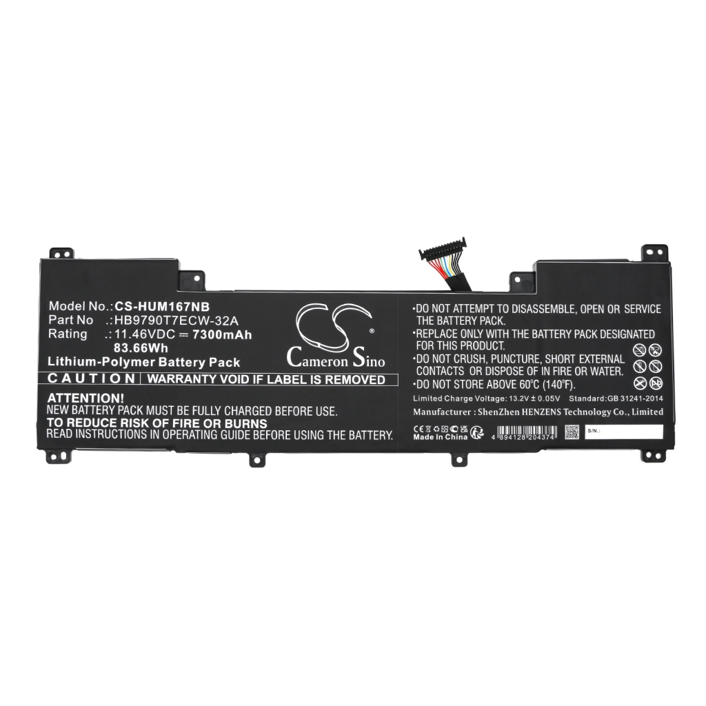 Baterii pentru laptop Huawei MateBook 16 CREM-WFD9 (CS-HUM167NB)