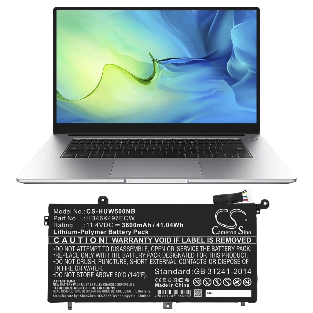 Baterii pentru laptop Huawei MateBook D (CS-HUW500NB)