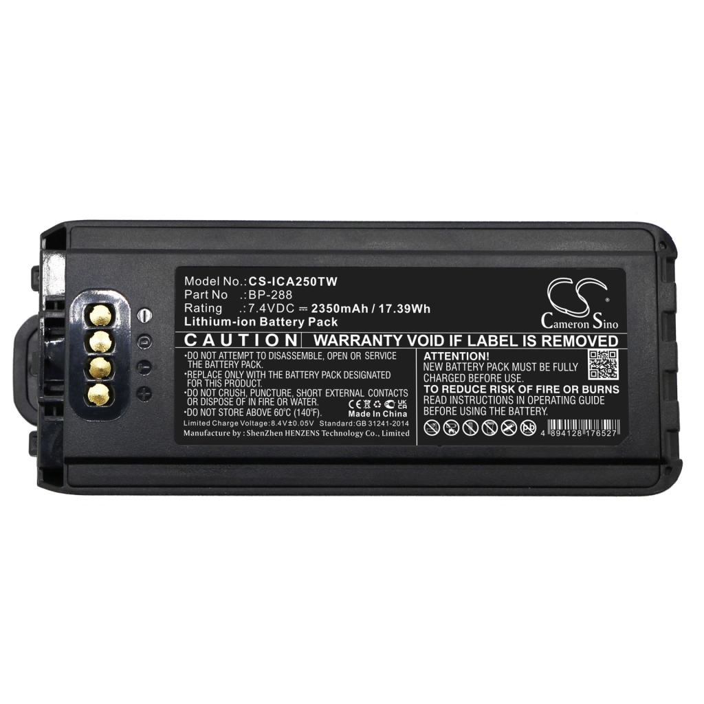 Two-Way Radio Battery Icom CS-ICA250TW