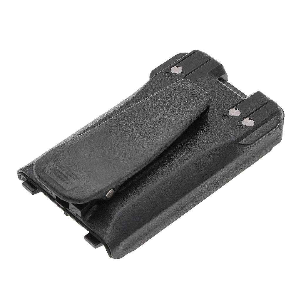 Cameron Sino CS-ICM410TH radio battery side view with belt clip