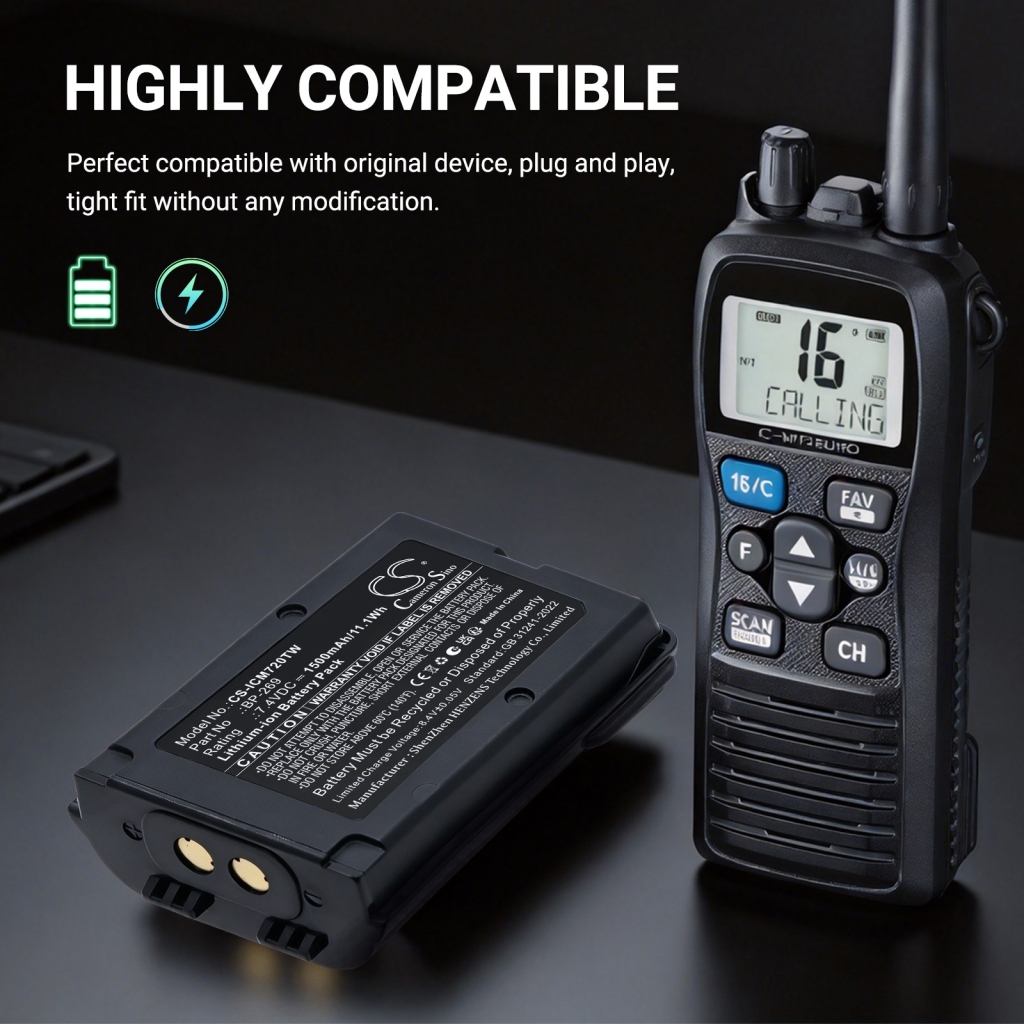 Baterie pentru Icom IC-M72J