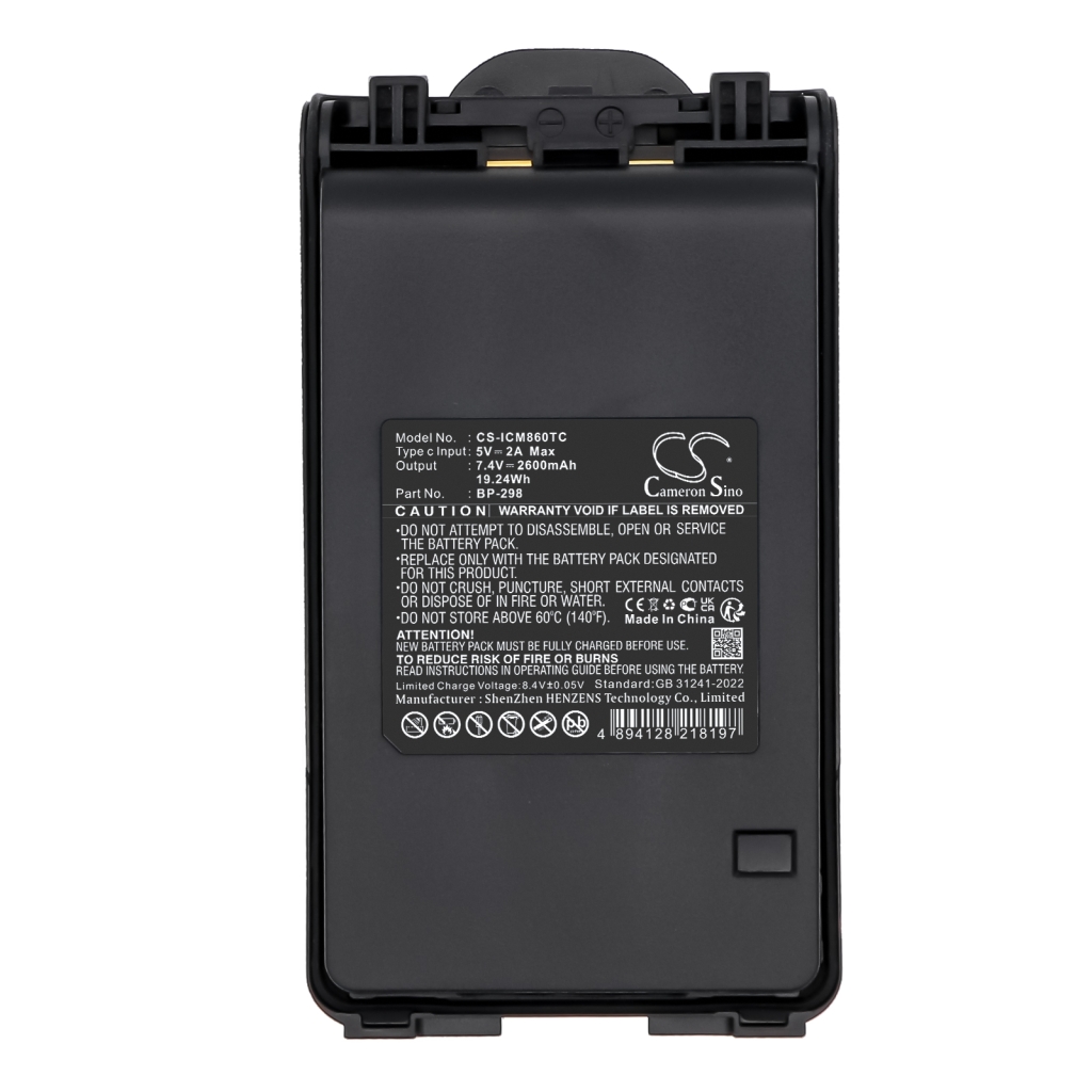 Înlocuire compatibilă pentru bateria Icom BP-298