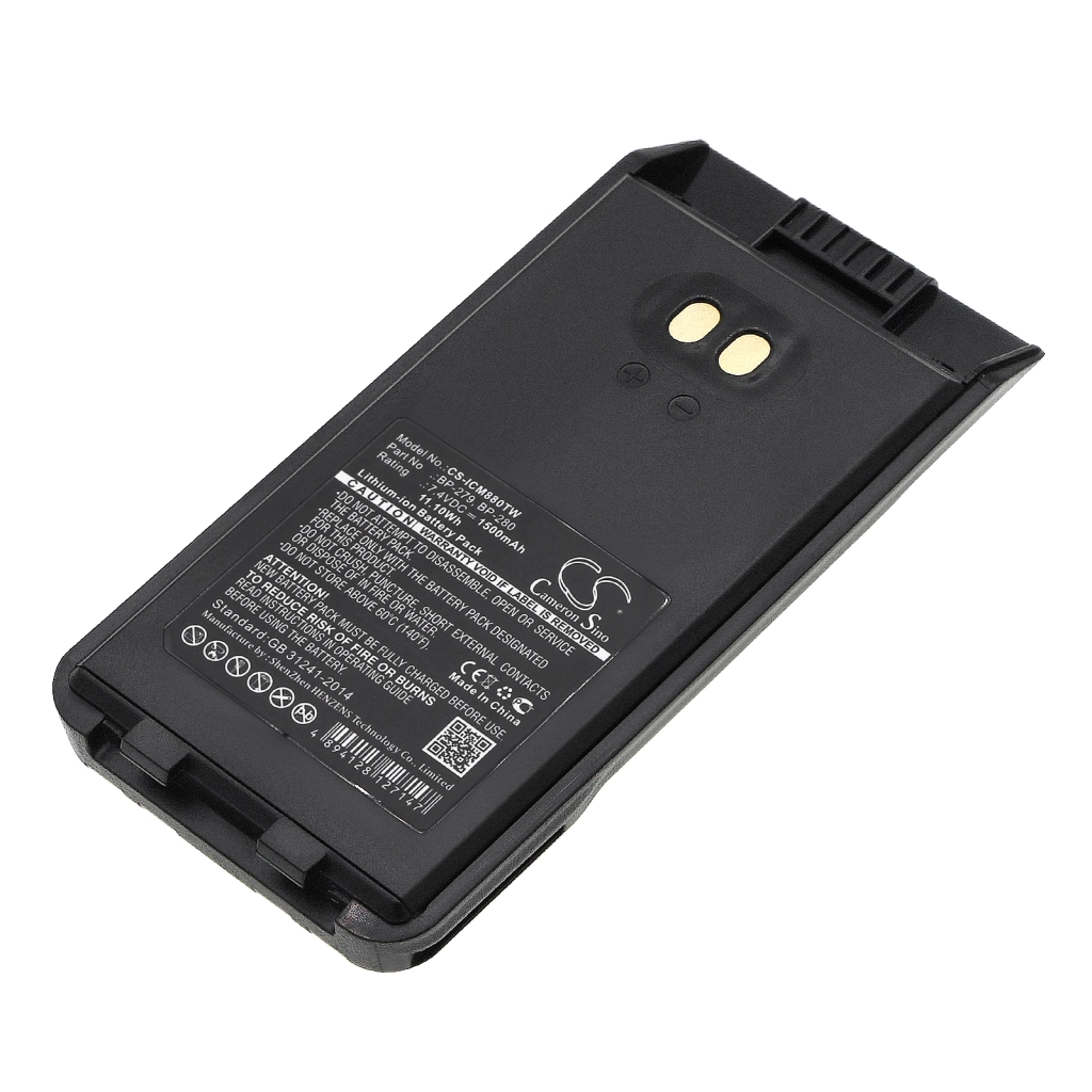 Two-Way Radio Battery Bearcom IC-F1000T