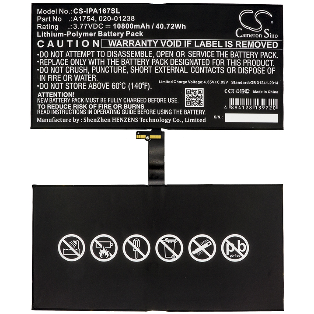 Baterie tabletă Apple CS-IPA167SL