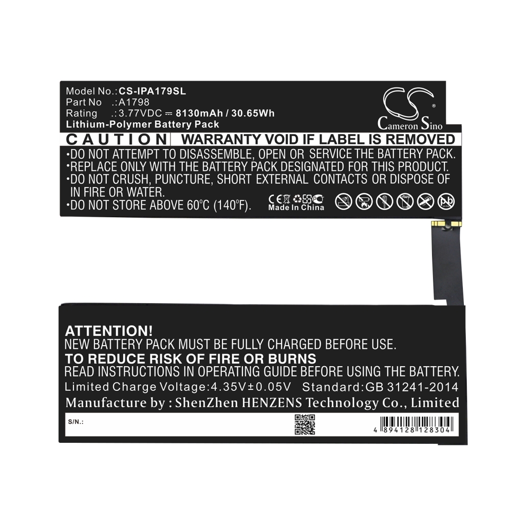 Baterie tabletă Apple A1709 (CS-IPA179SL)