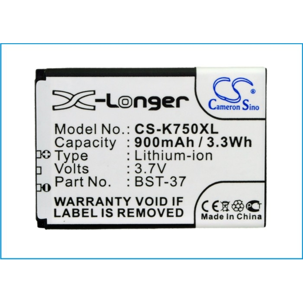 Baterie compatibil cu Sony Ericsson CS-K750XL