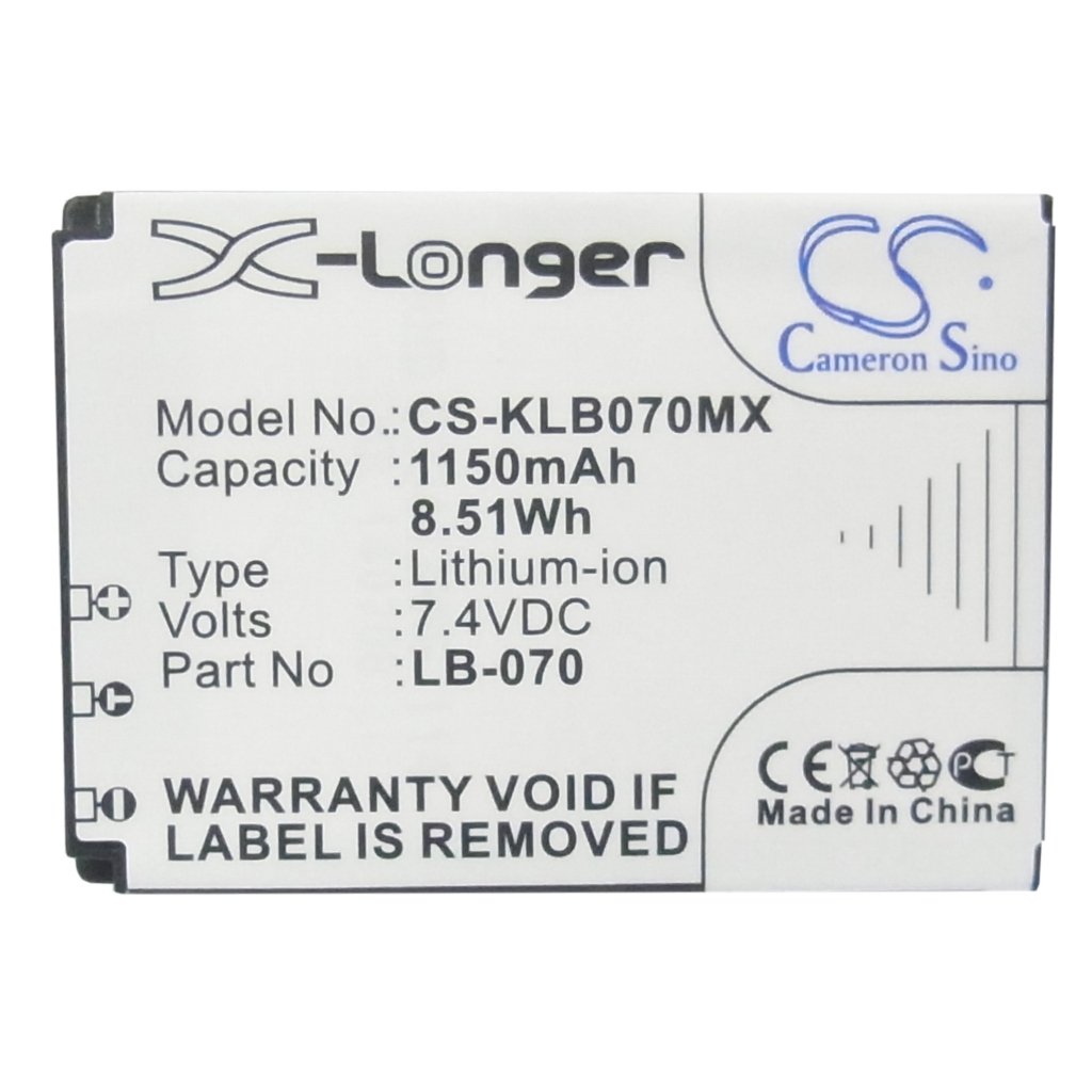 Înlocuire compatibilă pentru bateria KODAK LB-070