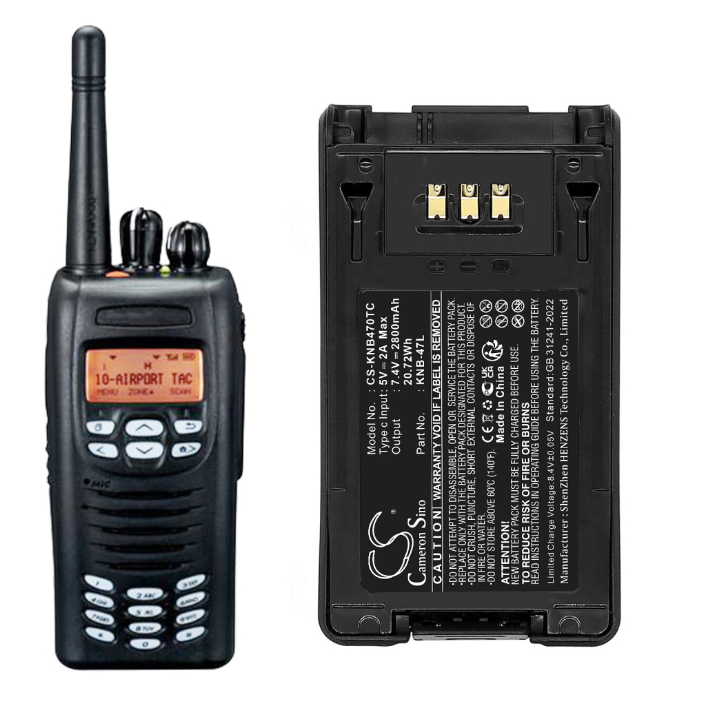 Baterie radio bidirecțional Kenwood CS-KNB470TC