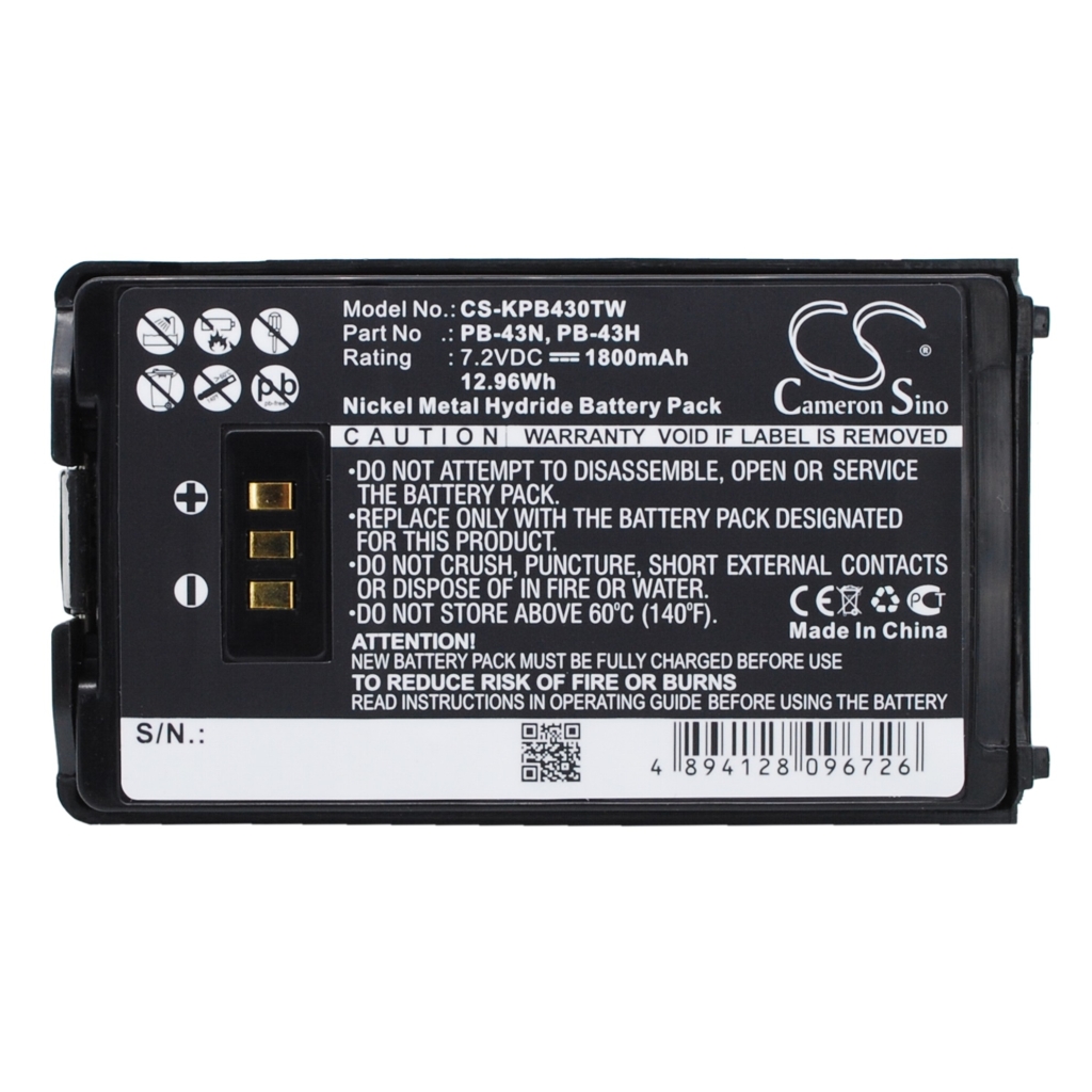 Baterie radio bidirecțional Kenwood CS-KPB430TW