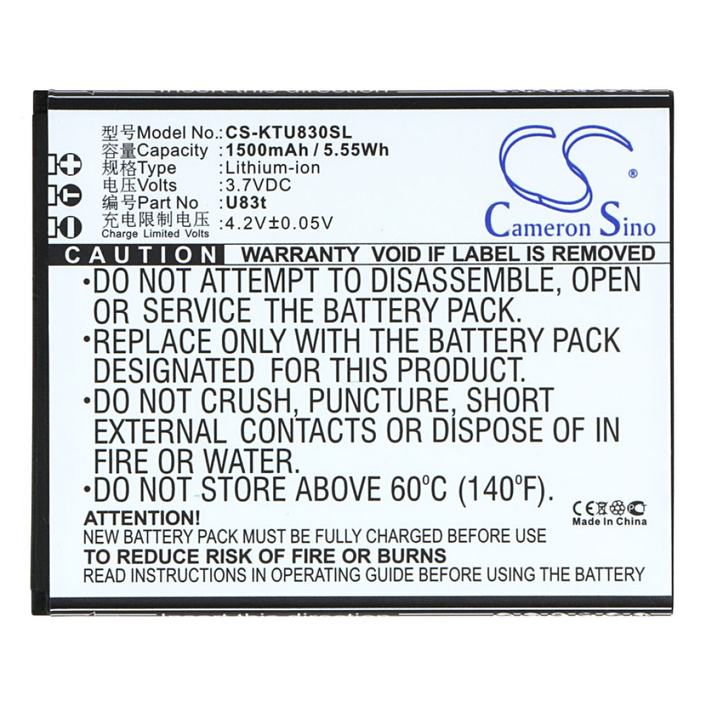 Baterie telefon mobil K-Touch CS-KTU830SL