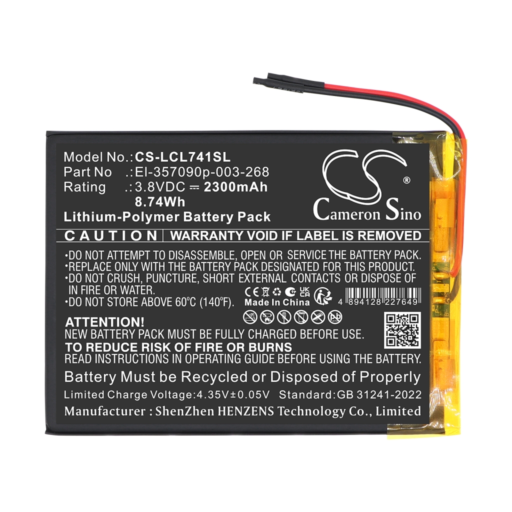 Battery compatible with Logicom
