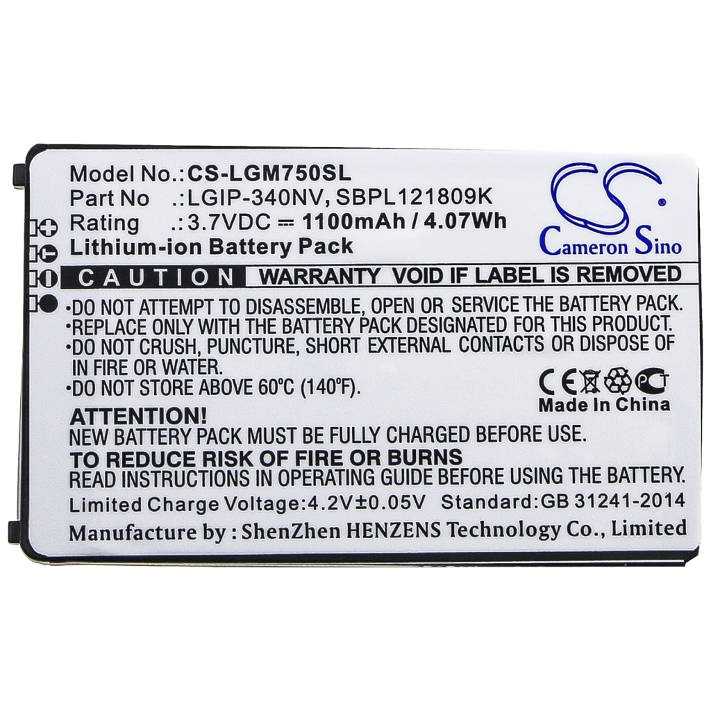 Baterie telefon mobil LG CS-LGM750SL