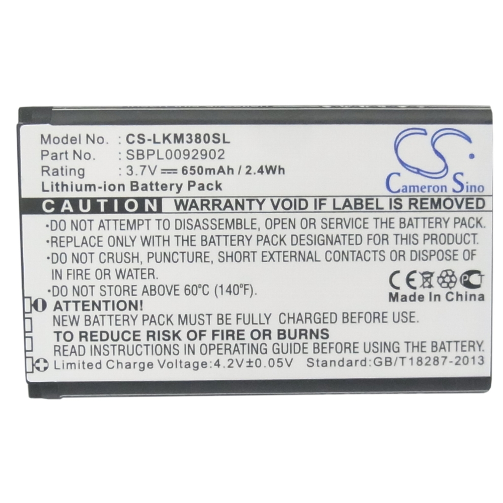 Baterie telefon mobil LG CS-LKM380SL