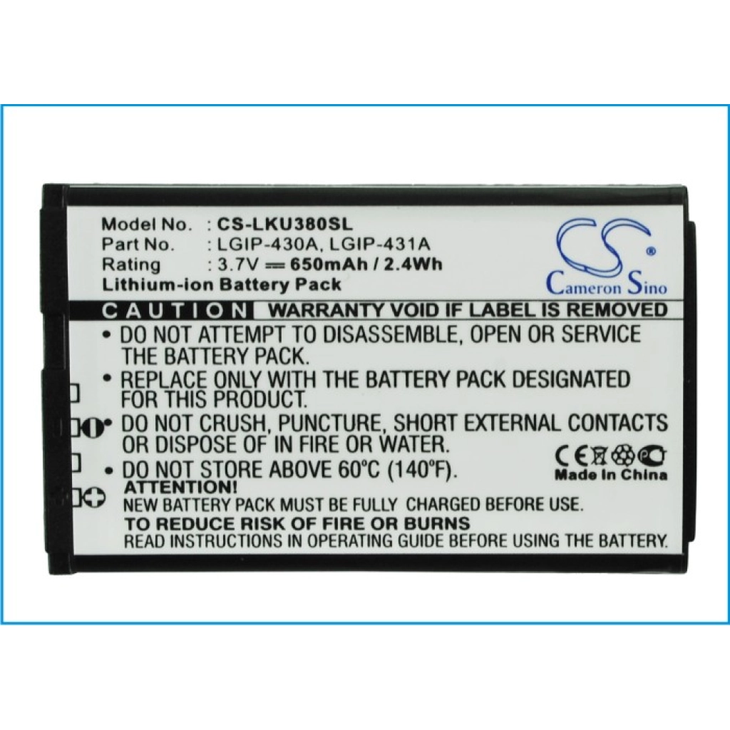 Battery Replaces LGIP-430A