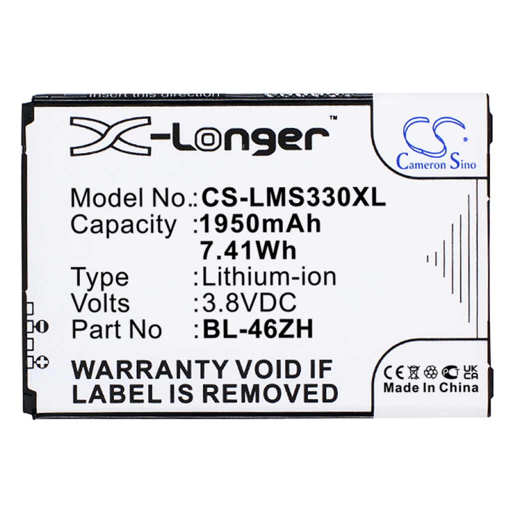 Înlocuire compatibilă pentru bateria LG BL-46ZH,EAC63079701