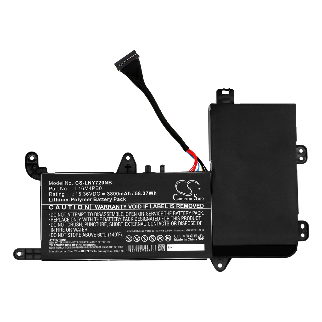 Baterii pentru laptop Lenovo Legion Y720-15IKB(80VR/81CQ) (CS-LNY720NB)
