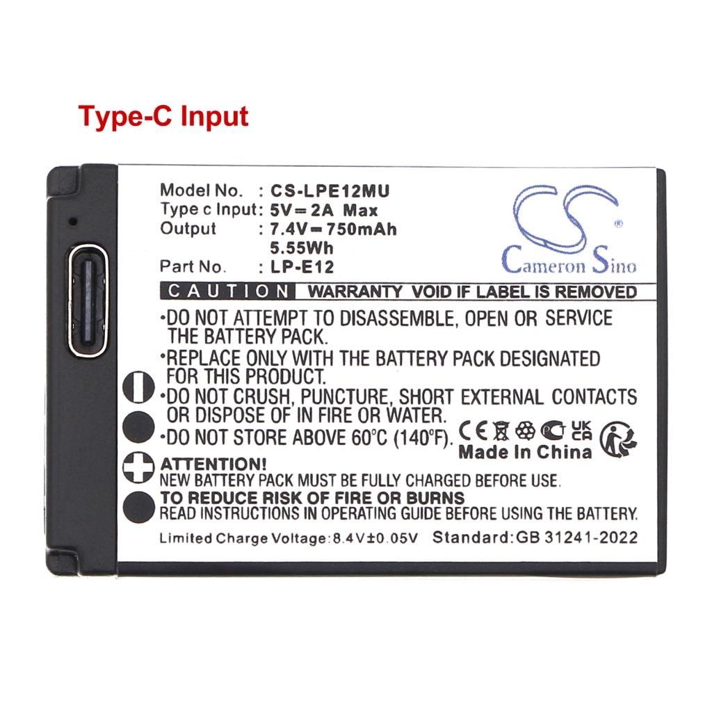 Înlocuire compatibilă pentru bateria Canon LP-E12