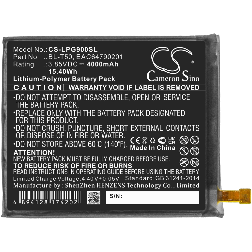 Înlocuire compatibilă pentru bateria LG BL-T50,EAC64790201