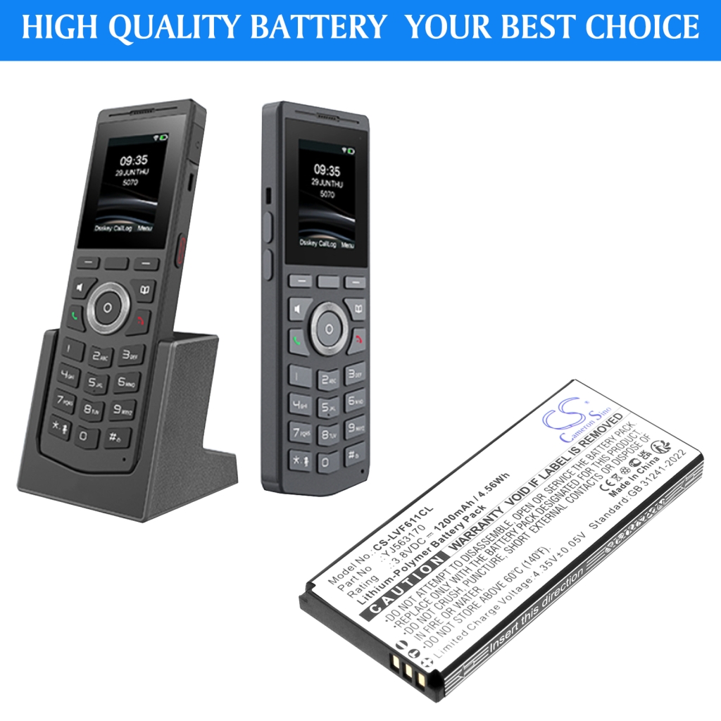 Baterii Baterie telefon fără fir CS-LVF611CL