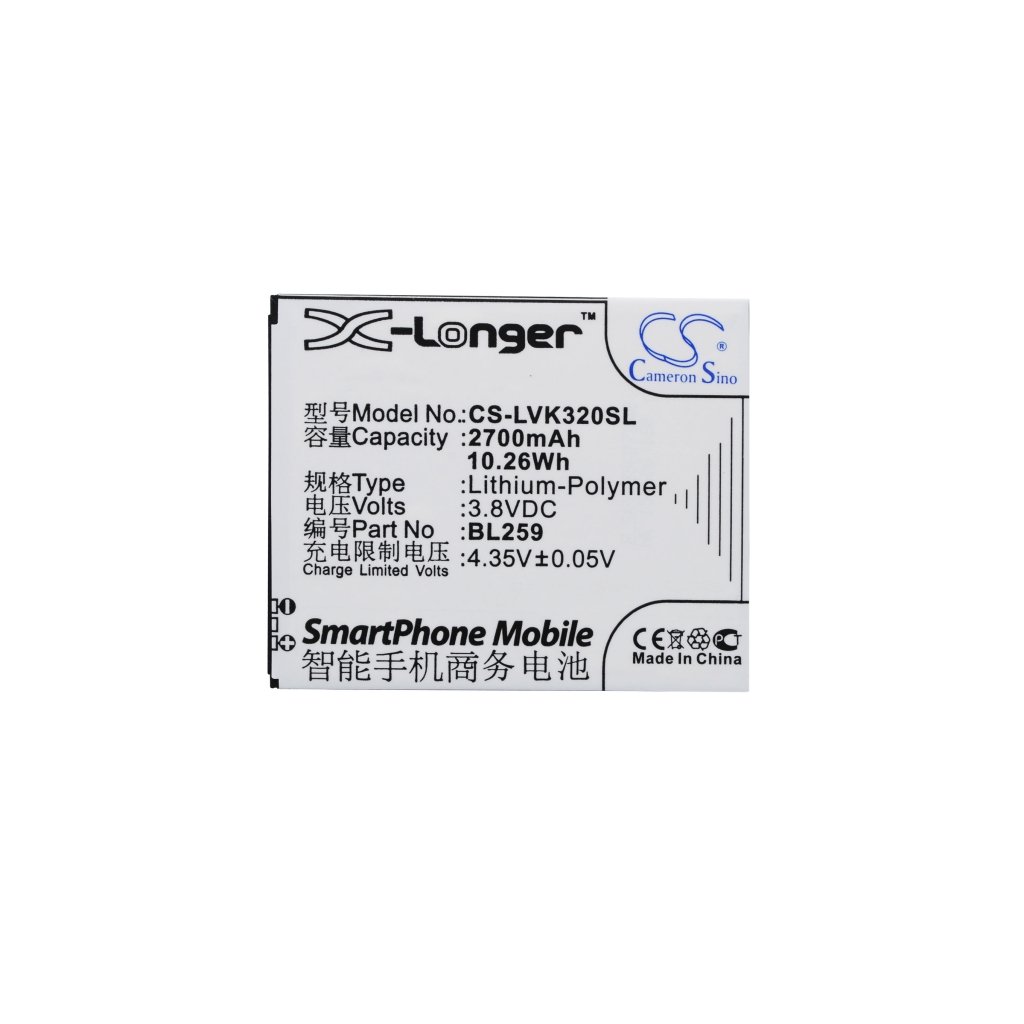 Compatible battery replacement for LENOVO BL259