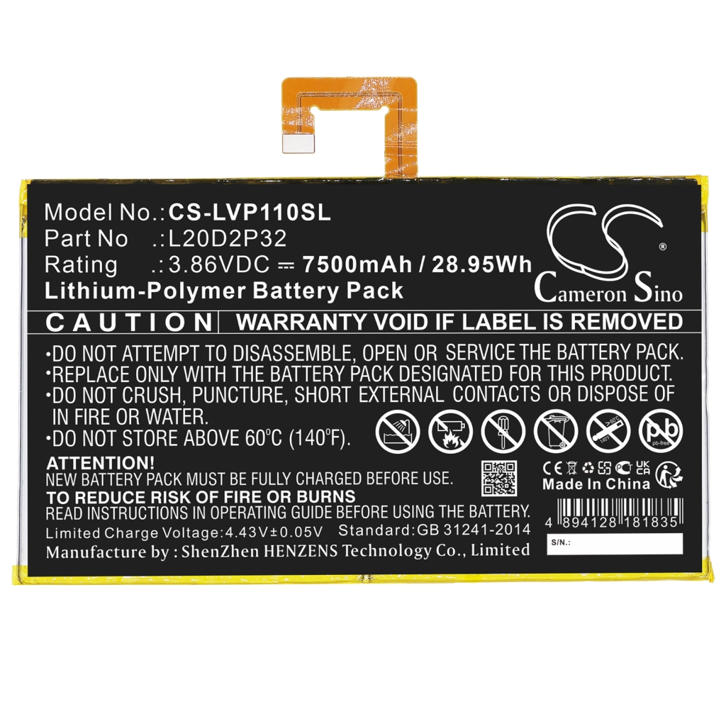Baterie tabletă Matco 301190338 (CS-LVP110SL)