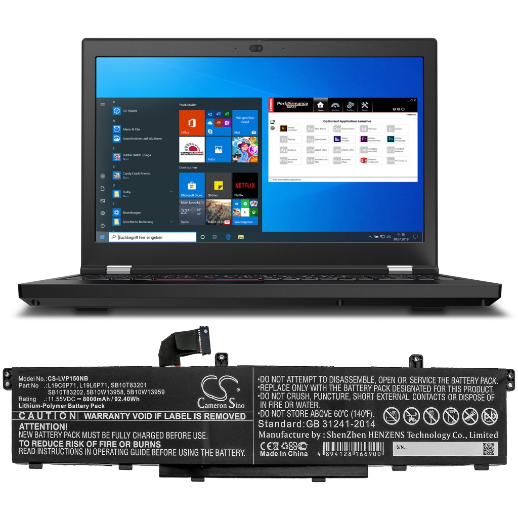 Lenovo ThinkPad P15 Gen 1 20SUS1G200
