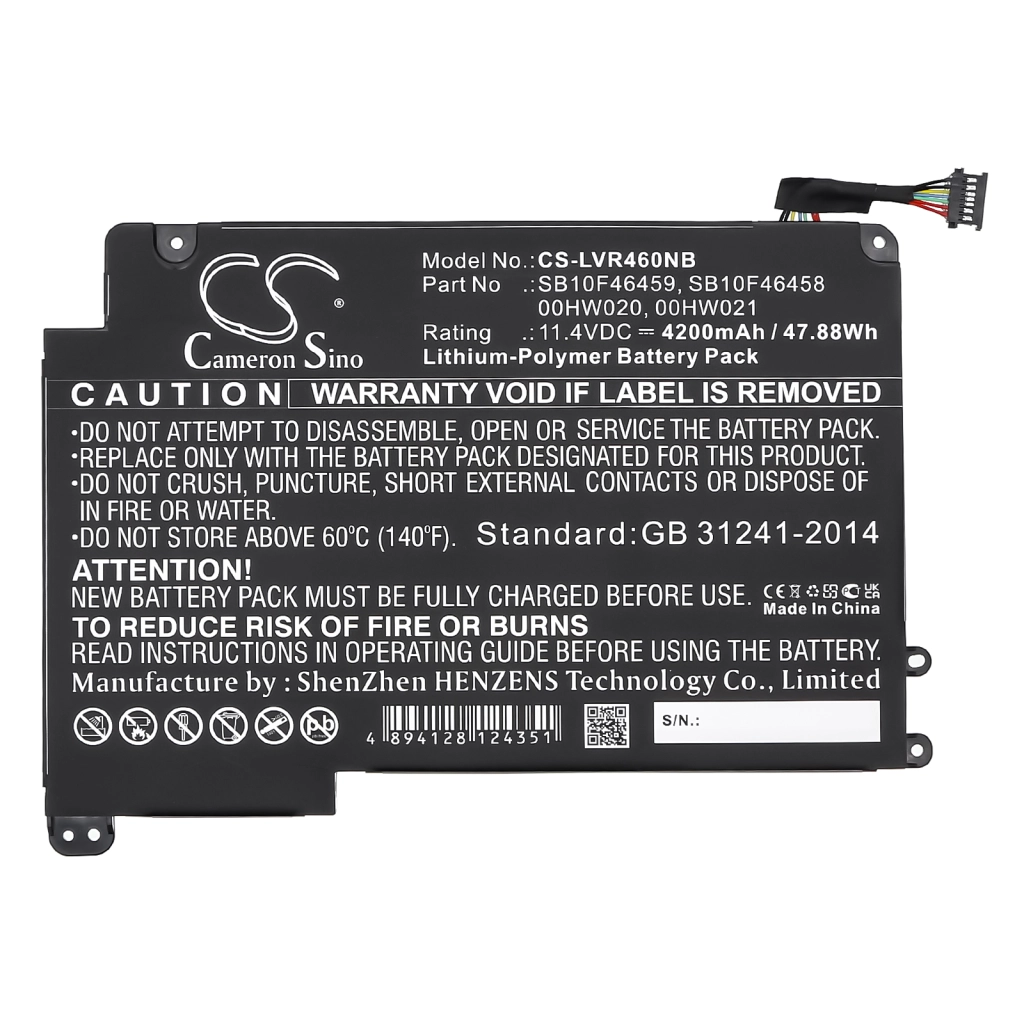 Battery Replaces 00HW021