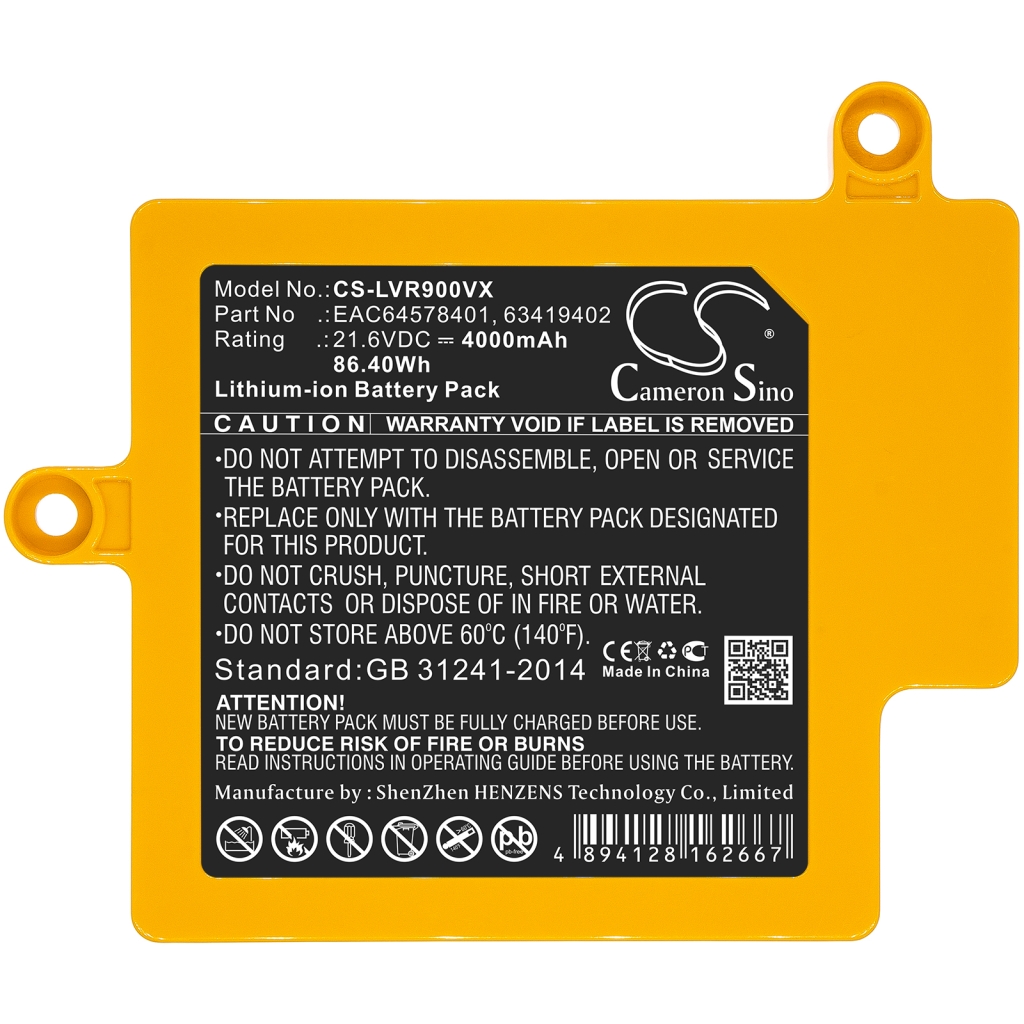 Baterie aspirator Lg BDV1 (CS-LVR900VX)