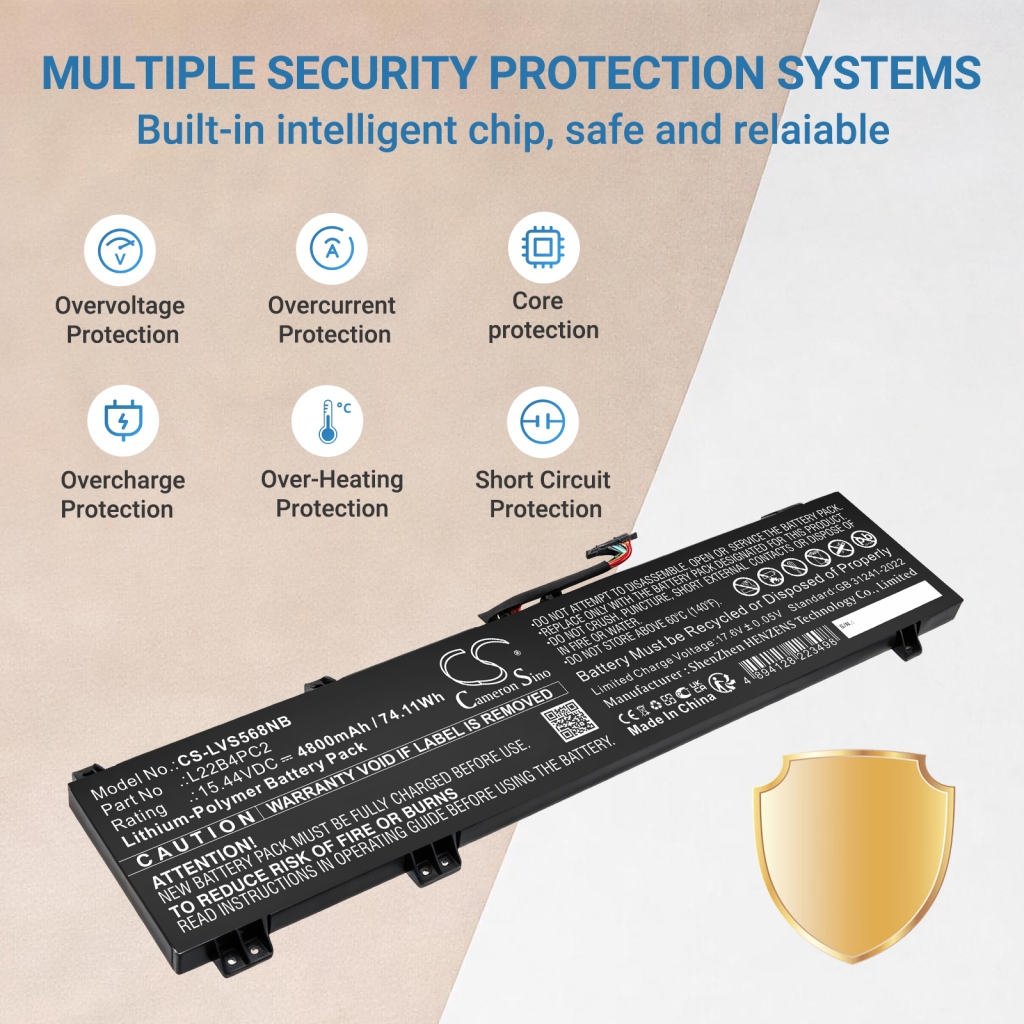 Baterie compatibil cu Lenovo CS-LVS568NB