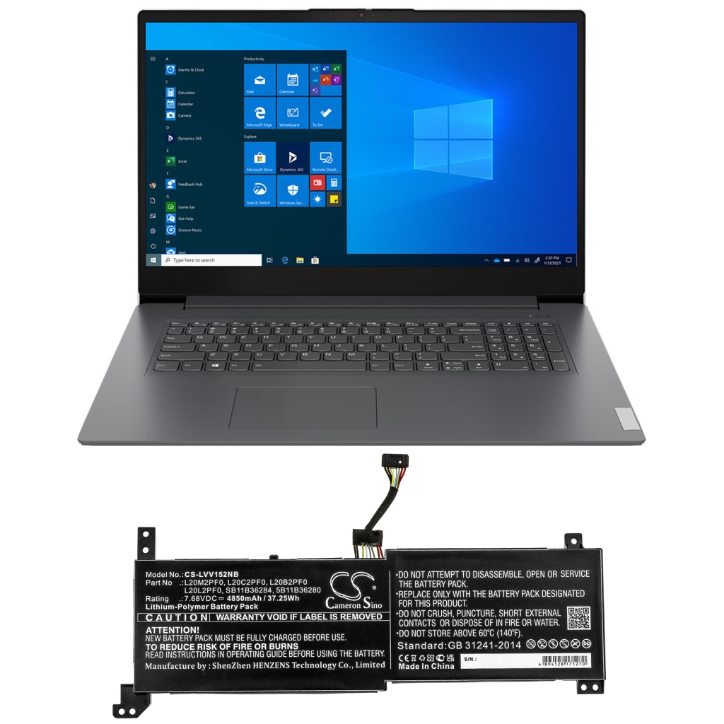 Baterii pentru laptop Lenovo V15 G2-ITL(82KB0003GE) (CS-LVV152NB)