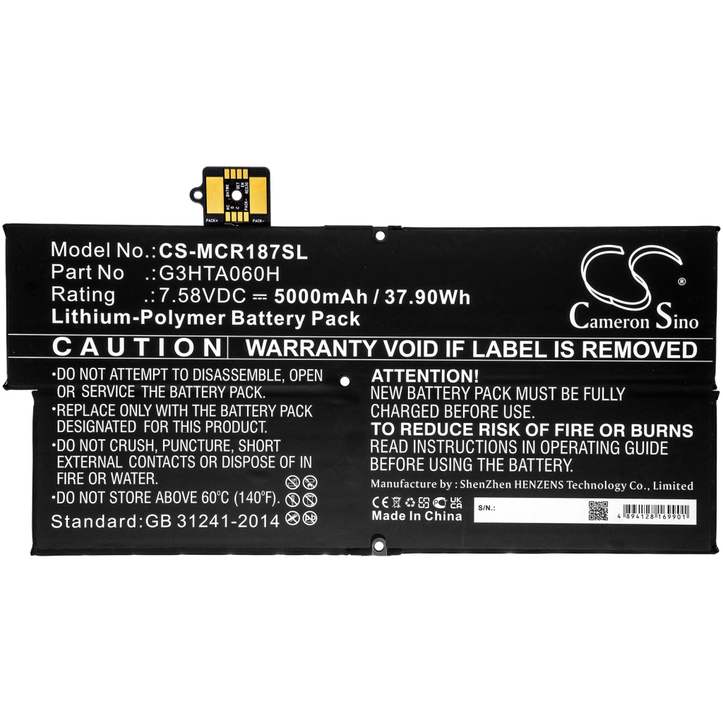 Baterie tabletă Microsoft Surface Pro X 1876 Keyboard (CS-MCR187SL)