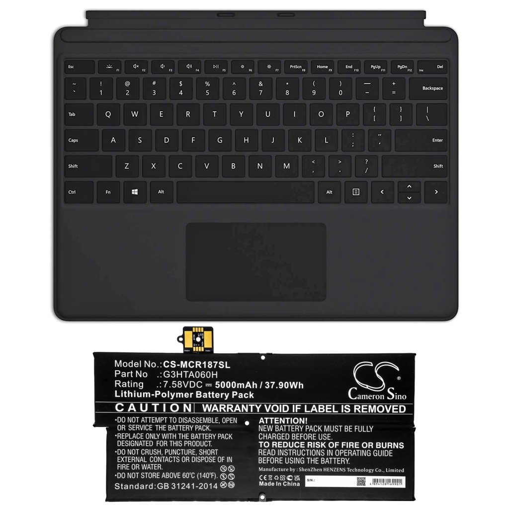 Baterie tabletă Microsoft Surface Pro X 1876 Keyboard (CS-MCR187SL)