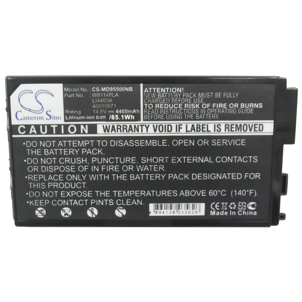Înlocuire compatibilă pentru bateria Medion 40010871,LI4403A,W81148LA