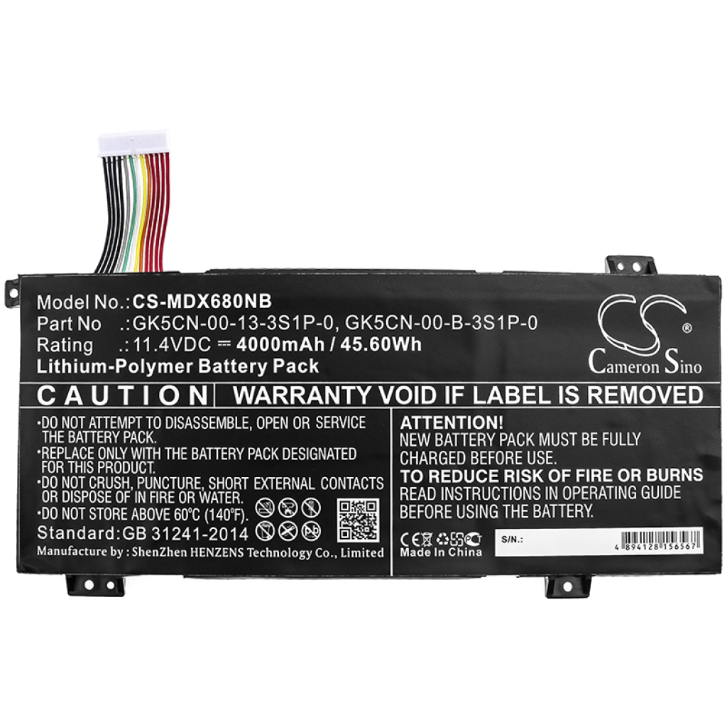 Baterii pentru laptop Machenike F117-B6D (CS-MDX680NB)