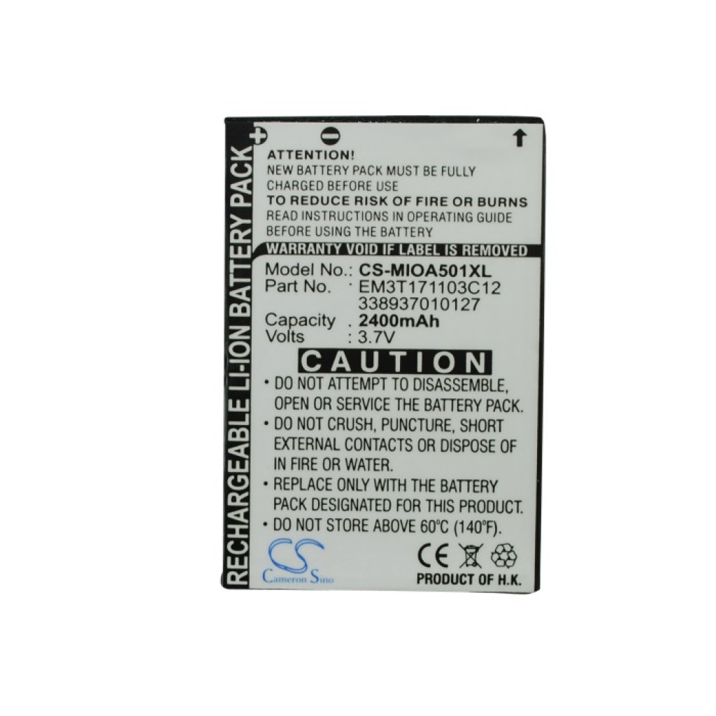 Baterie compatibil cu Mitac CS-MIOA501XL