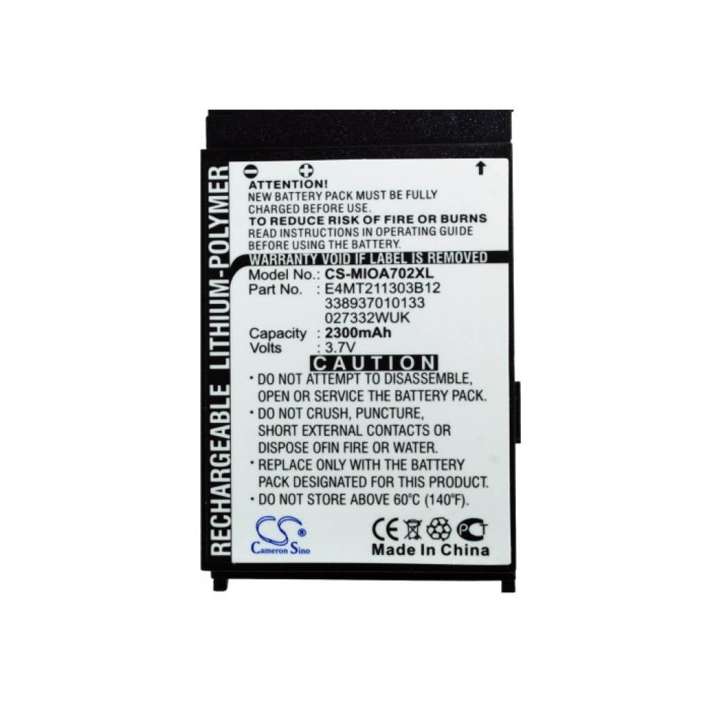Baterie compatibil cu Mitac CS-MIOA702XL