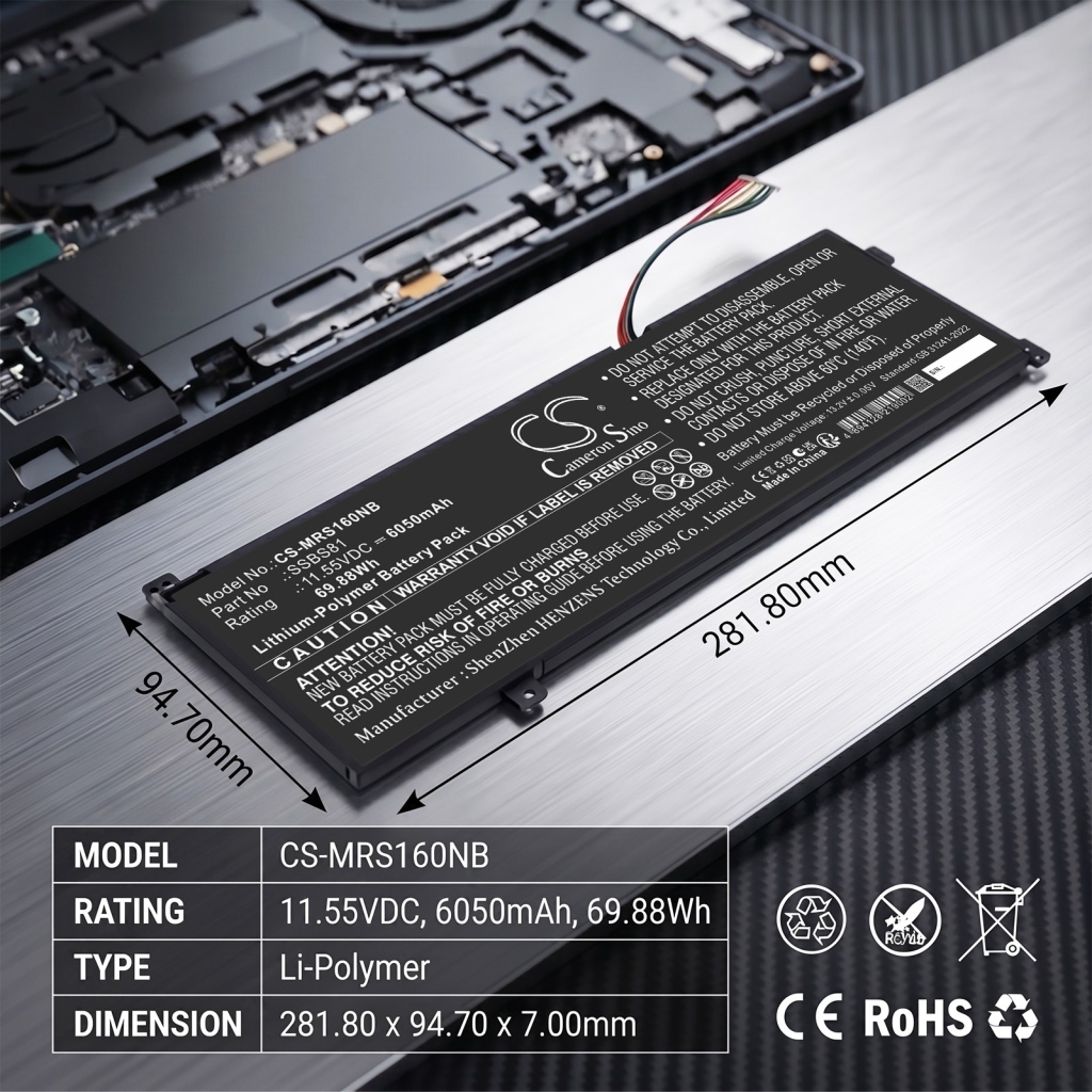 Baterie compatibil cu Mechrevo CS-MRS160NB