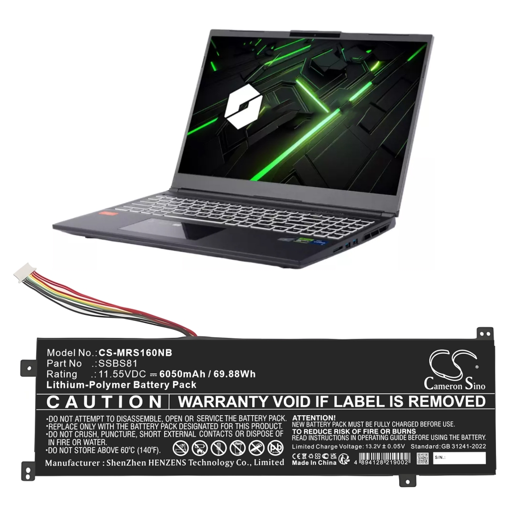 Baterii pentru laptop Mechrevo Code 10 (CS-MRS160NB)