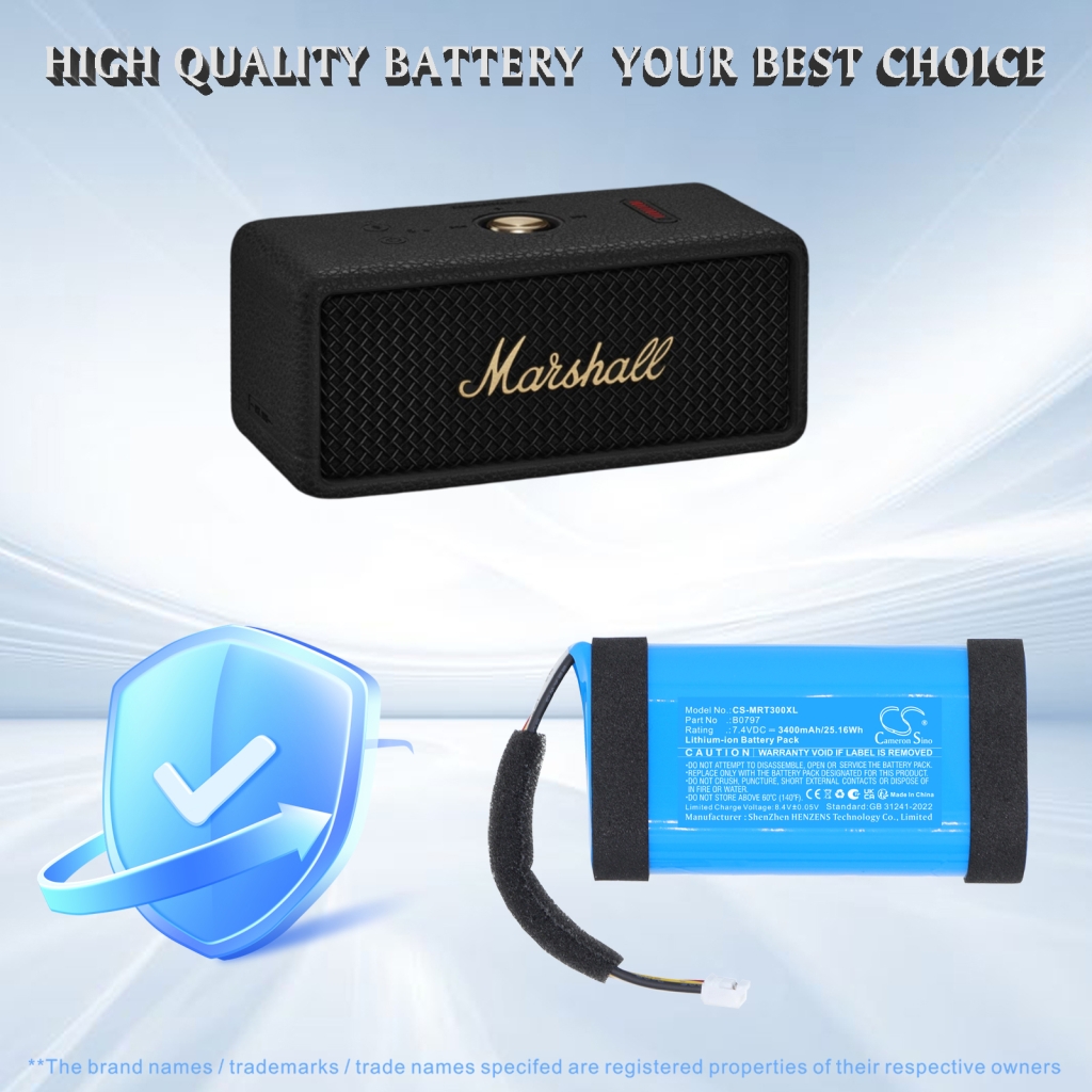 Baterie compatibil cu Marshall CS-MRT300XL
