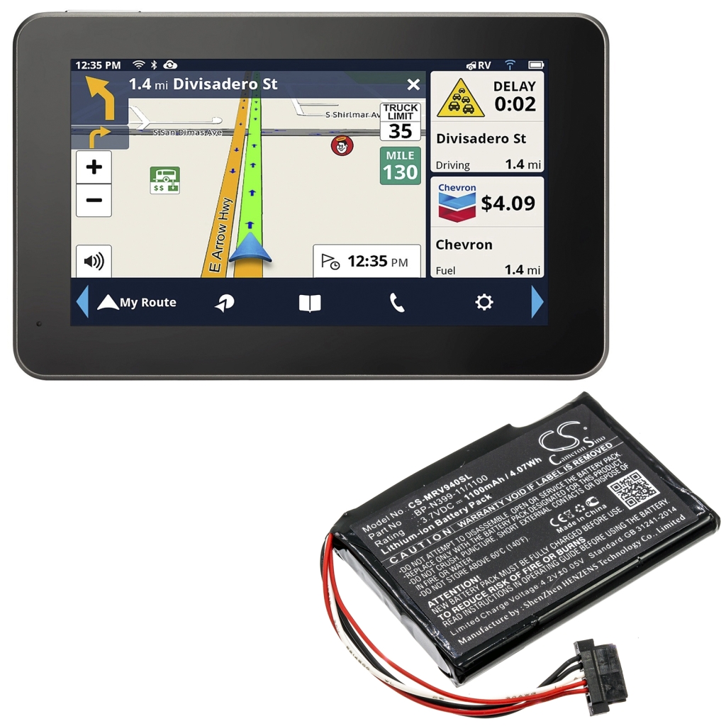 Baterie GPS, Navigator Magellan CS-MRV940SL