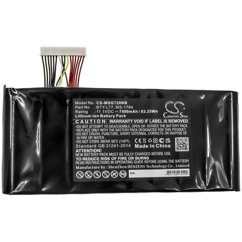 Baterii pentru laptop MSI WT72 6QLE332H11 (CS-MSG720NB)