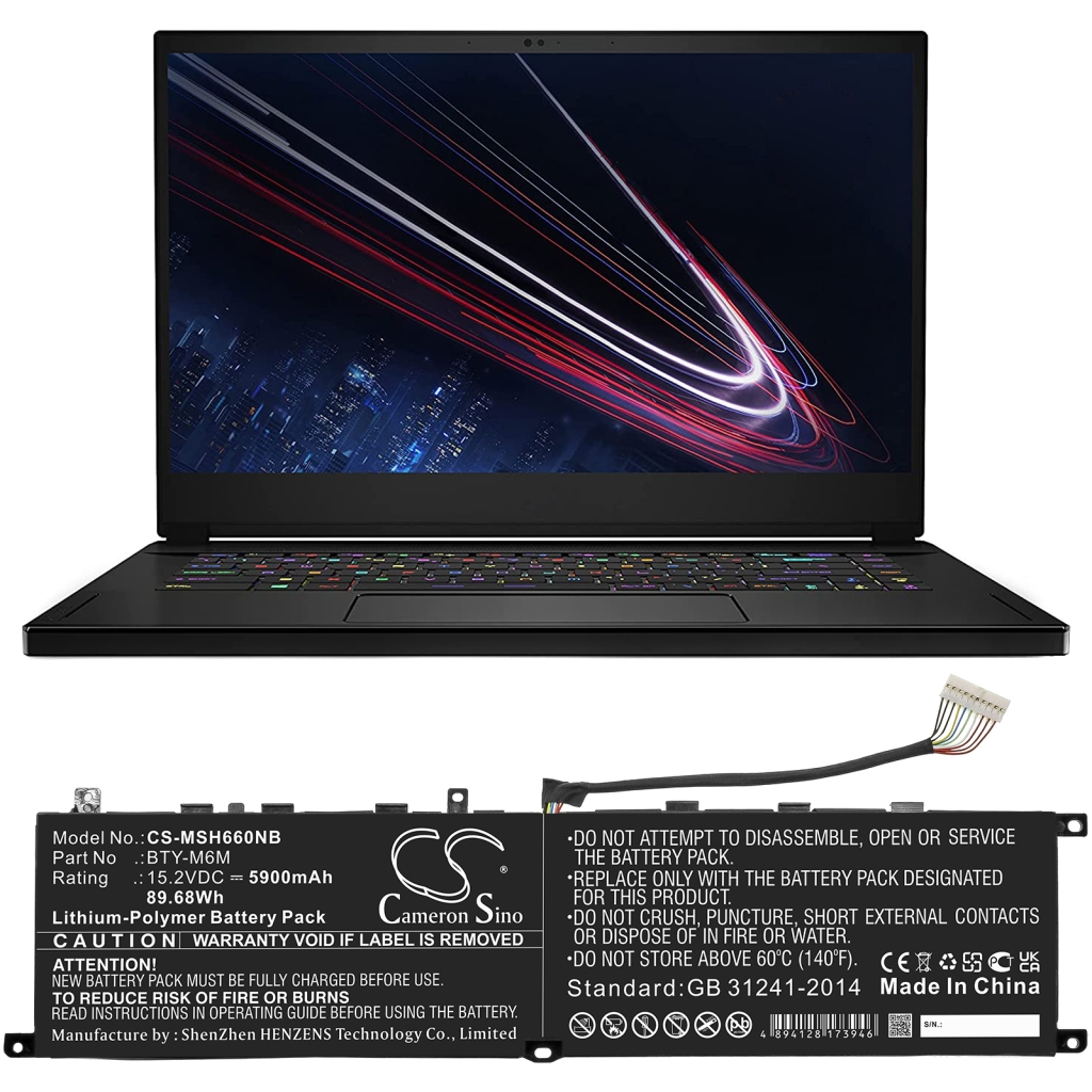 Baterii pentru laptop MSI CS-MSH660NB