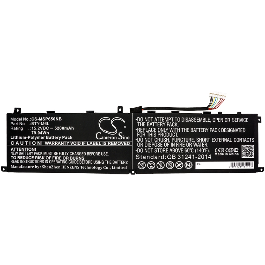Baterii pentru laptop MSI GS65 Stealth Thin 9RE-051US (CS-MSP650NB)
