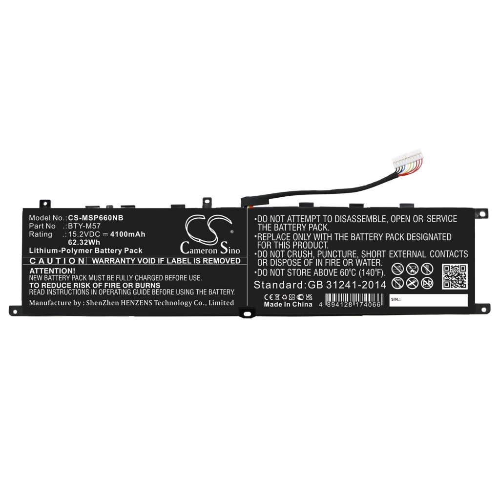 Baterii pentru laptop MSI GP66 (CS-MSP660NB)